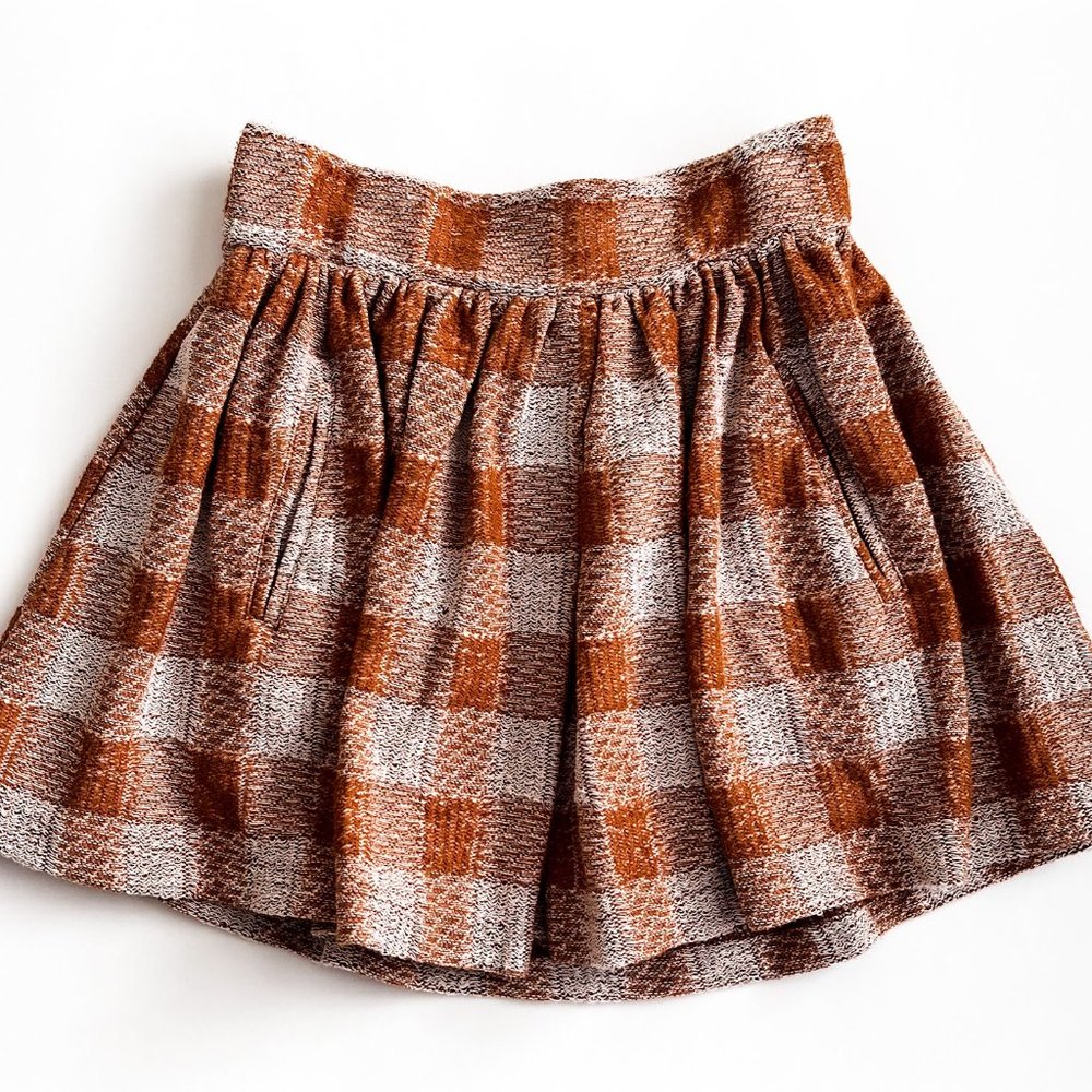 Free People Plaid Skirt With Pockets